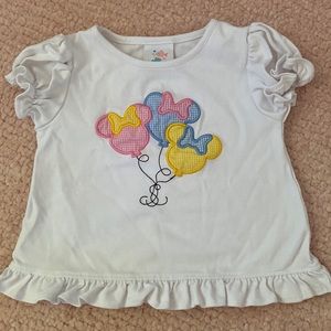 Minnie Mouse ruffle tee 3T